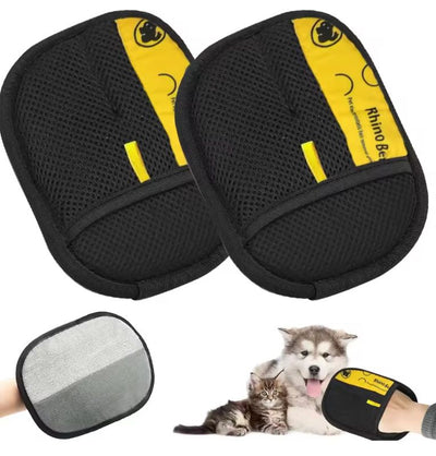 Pet Grooming Glove — Gentle Hair Removal Mitt